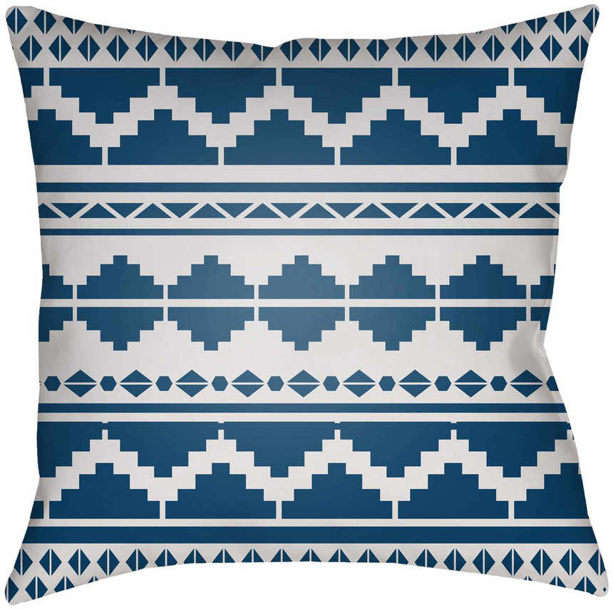 Hoku Blue Outdoor Throw Pillow Cover