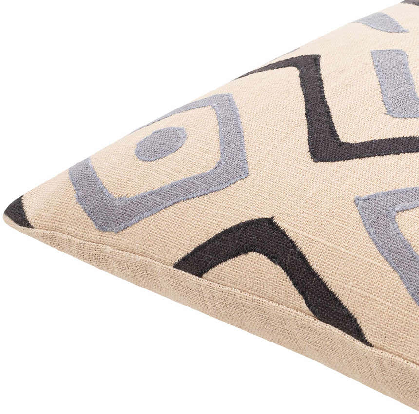 Hurstpierpoint Geometric Blue Diamond Accent Pillow - Clearance