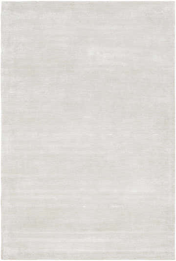 Close-up of the light gray Keller Area Rug, featuring a subtle striped pattern and soft, hand-tufted texture. Design-Rectangle-576
