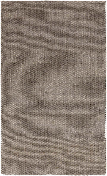 Close-up of the hand woven Kirksville Flatweave Wool & Viscose Rug. Beige and charcoal natural fiber rug with a subtle texture. Design-Rectangle-58