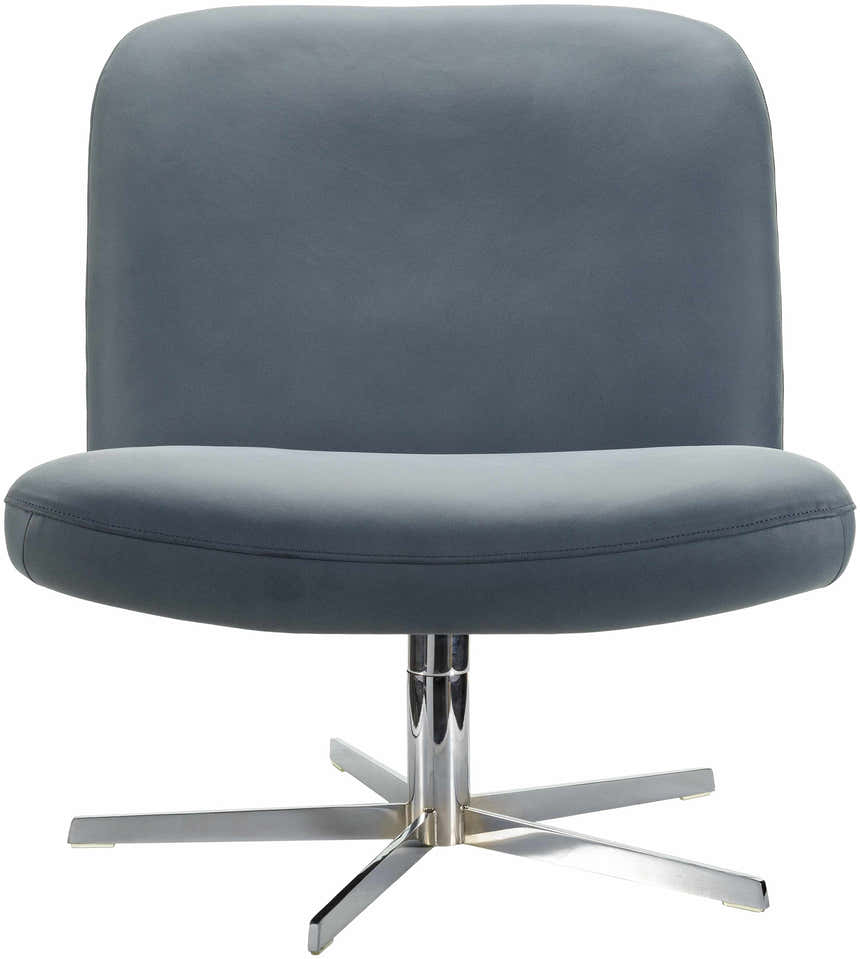 Kushinagar Blue Gray Swivel Chair - Clearance
