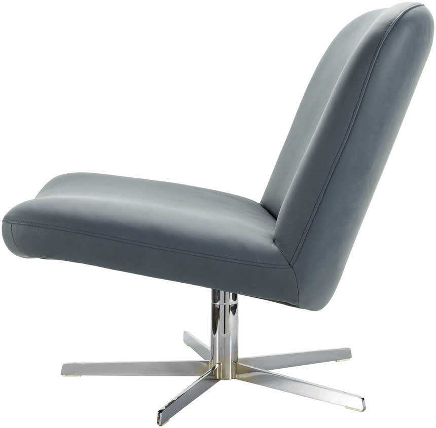 Kushinagar Blue Gray Swivel Chair - Clearance