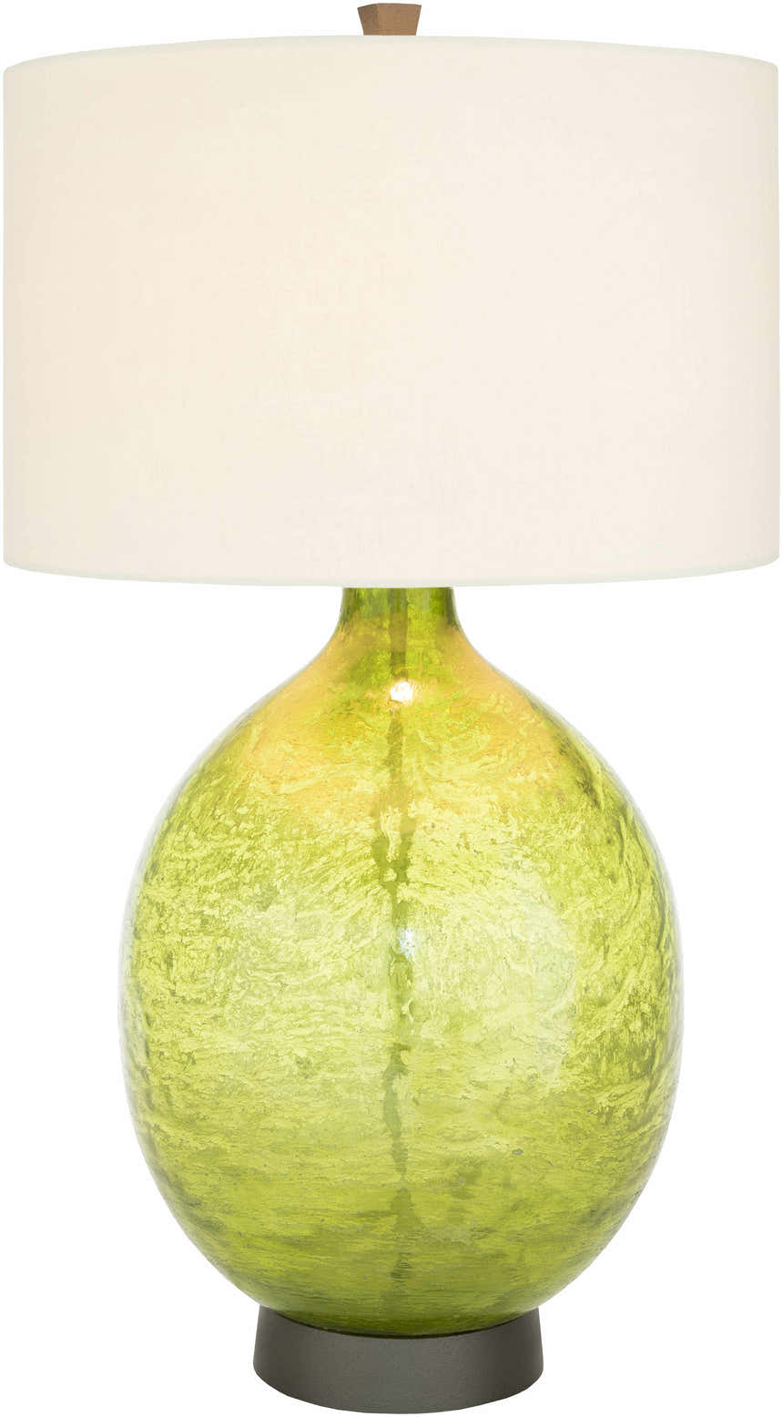Westview Lime Green Glass Table Lamp - Clearance