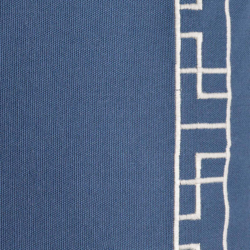 Murdoch Blue Geometric Pattern Throw Pillow - Clearance