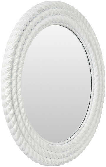 Polverigi Round White Mirror - Clearance
