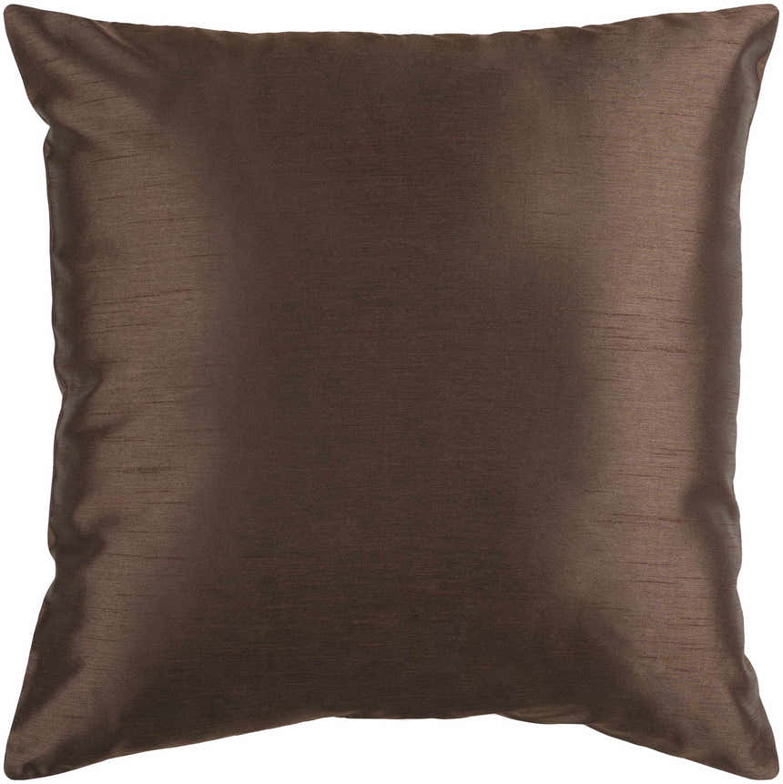 Raco Dark Brown Square Throw Pillow - Clearance