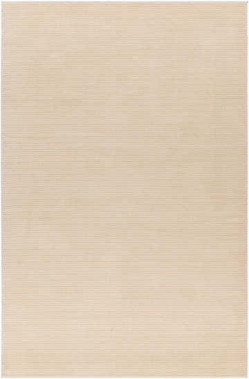 Close-up of the Kini Plush Textured Washable Rug in White Tonal, featuring a subtle horizontal line pattern. Design-Rectangle-537