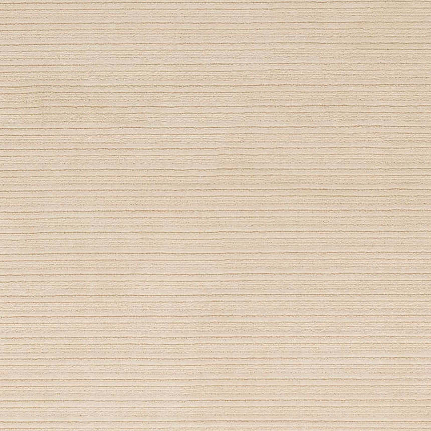 Close-up of the Kini Plush Textured Washable Rug in Lambswool, showing the subtle horizontal line pattern and plush texture. Swatch