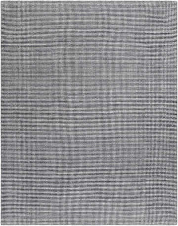 Close-up of the hand-knotted Laila Light Charcoal Area Rug showing its gray color and textured, contemporary design. Design-Rectangle-810