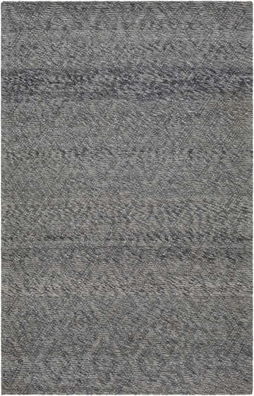 Close-up of the Kasib Dark Gray rug, showcasing its hand woven texture and subtle geometric pattern in shades of gray and smoke. Design-Rectangle-576