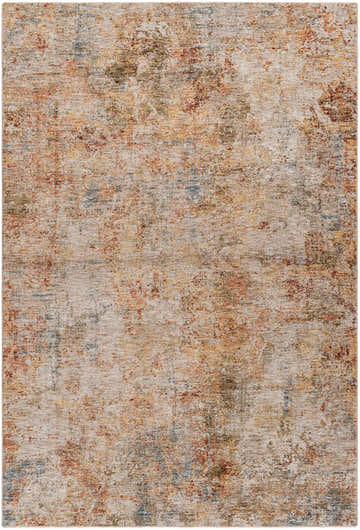 Close-up of the Bice Rich Textured Avant Garde Rug, featuring bone, clay, dark gray, walnut, and white thatch colors. Design-Rectangle-6796