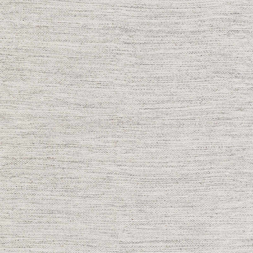 Close-up of the hand woven Spragueville Area Rug. White and black natural fiber texture. Swatch