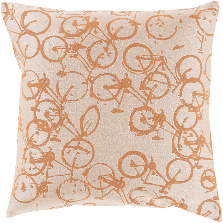 Tangmere Bicycle Print Throw Pillow - Clearance