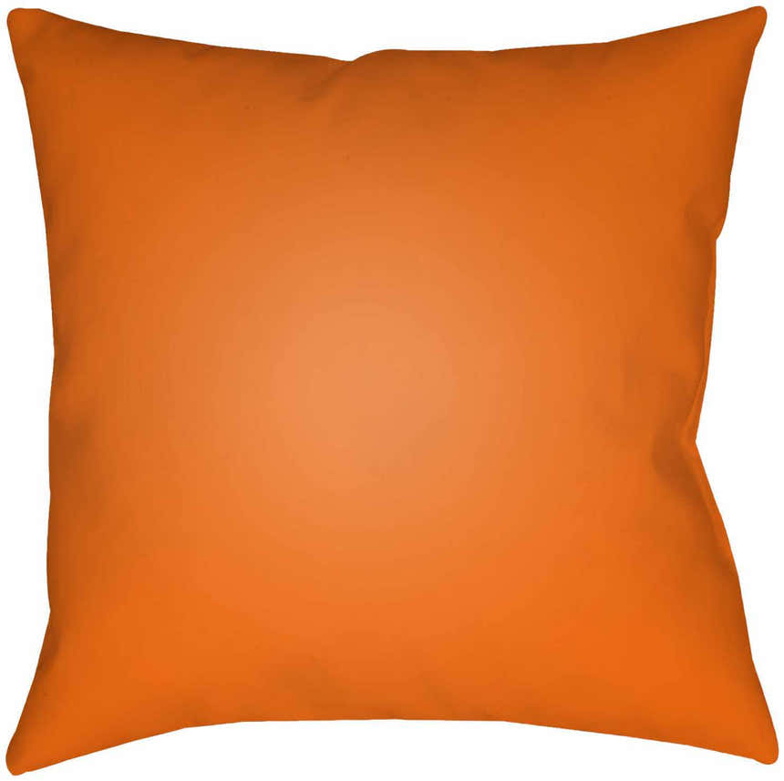 Halloween Eek Print Orange Outdoor Pillow