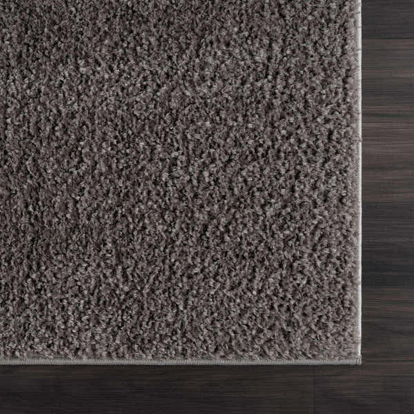 Sample Judy Solid Dark Gray Washable Shag Rug - Clearance