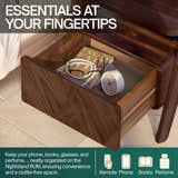 Rorns Rum Nightstand with drawer