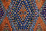 Hand Knotted Rust, Blue and Olive Traditional Multi Size Antique Wool Area Rug