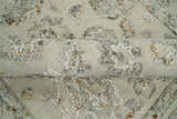5x8 Hand Hooked Beige and Silver Wool Textured Loop Area Rug | GAR2