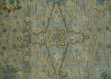 Hand Knotted Beige, Ivory and Gray Traditional Oushak Custom Made Wool Area Rug
