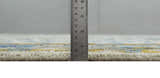 Custom Made Tree of life Hand Knotted Antique Ivory, Blue and Gray Traditional Oushak Wool area Rug
