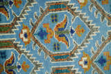 Blue, Brown and Beige Hand Knotted Wool Antique Vintage Style Multi size wool Area Rug