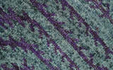 5x8 and 8x10 Hand Knotted Blue, Gray and Purple Modern Contemporary Southwestern Tribal Trellis Recycled Silk Area Rug | OP32