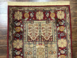 Karastan Runner Rug 2.6 x 8.6, Antique Legends Bakhtiari 2200, Vintage Wool Karastan Runner Rug, Panel Design