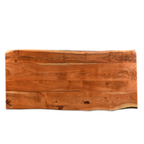 Solid wood live edge dining table