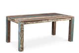 Reclaimed wood Rustic Multicolor Chair -Set of 2