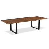Athea Butterfly Dark live Edge Dining Table - 120