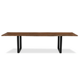 Athea Butterfly Dark live Edge Dining Table - 120