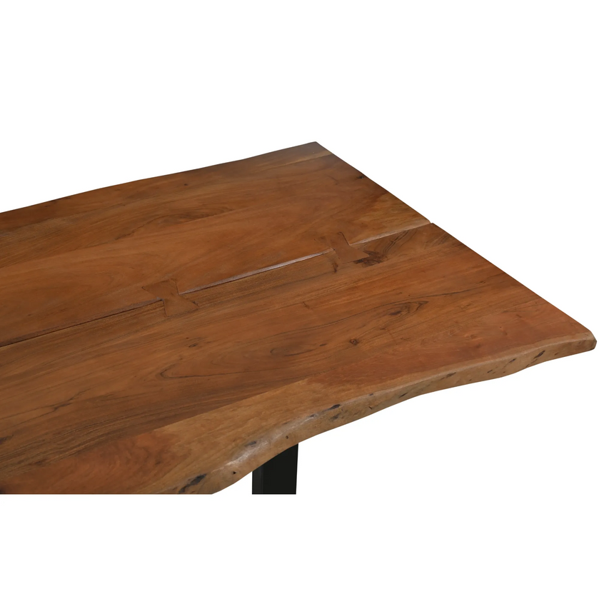Athea Butterfly Dark live Edge Dining Table - 120