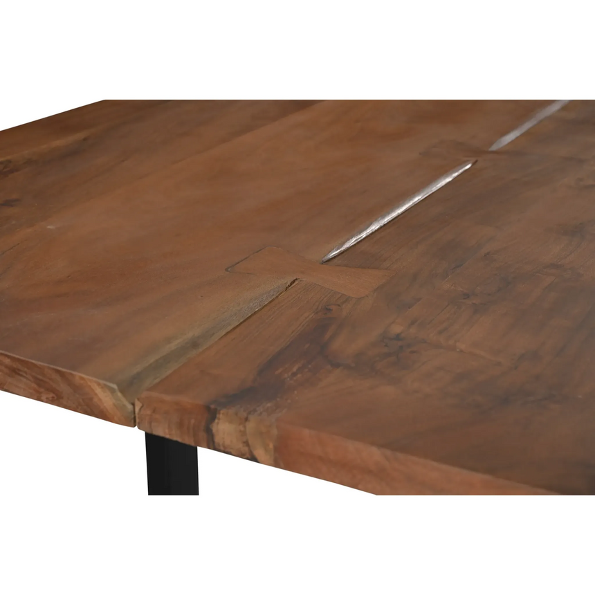 Athea Butterfly Dark live Edge Dining Table - 120