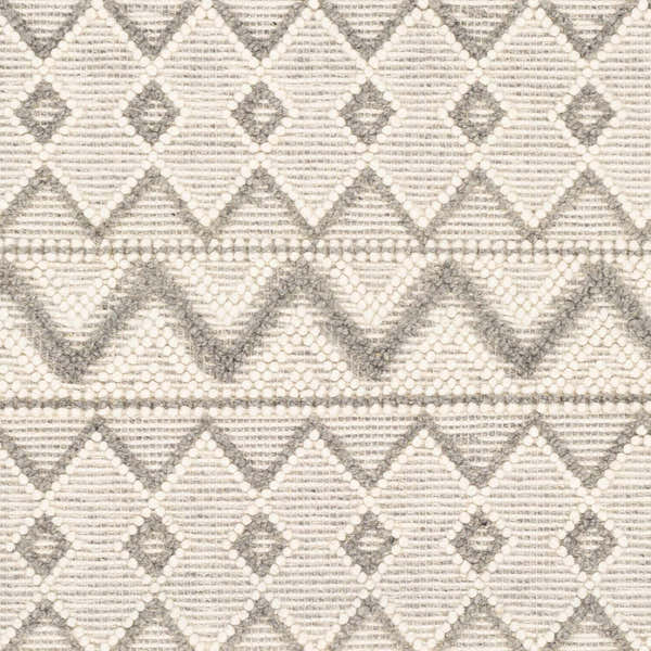 Sample Whittington Gray&Cream Wool Rug - Clearance