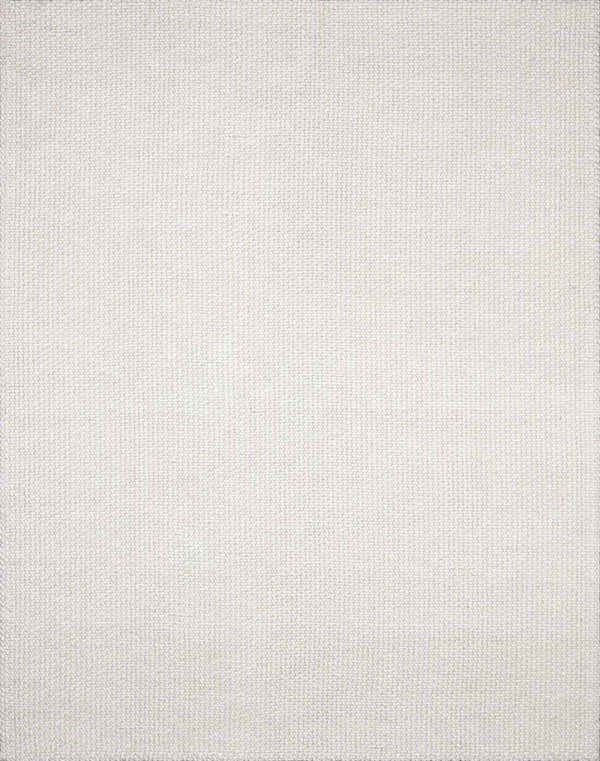 Close-up of the hand woven Lucerne Plain Cream Wool Rug, showcasing its texture and neutral color. Design-Rectangle