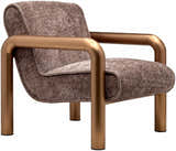 Brezolles Metallic - Brass Accent Chair - Clearance