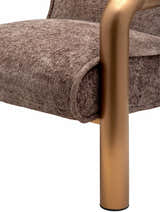 Brezolles Metallic - Brass Accent Chair - Clearance