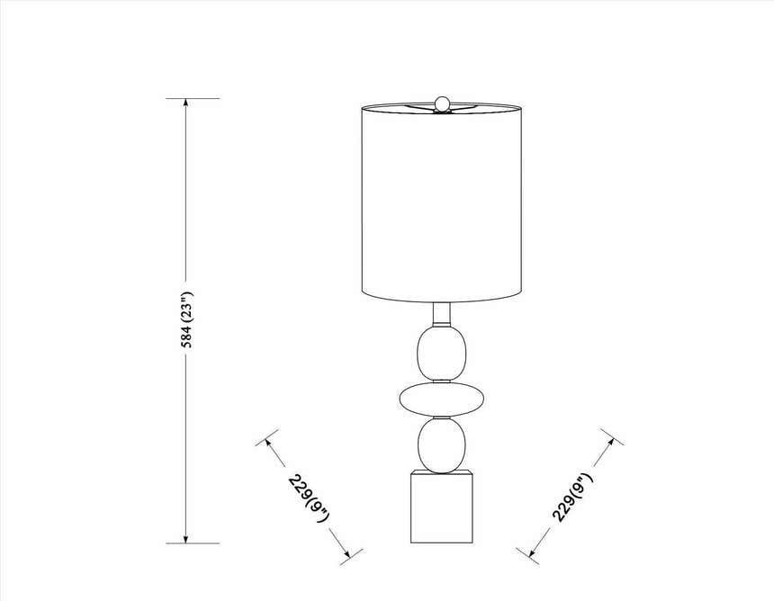 Barichara White Table Lamp