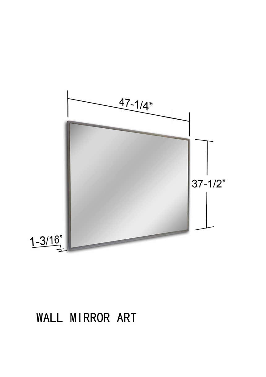 Belleview Silver Gray Iron Mirror