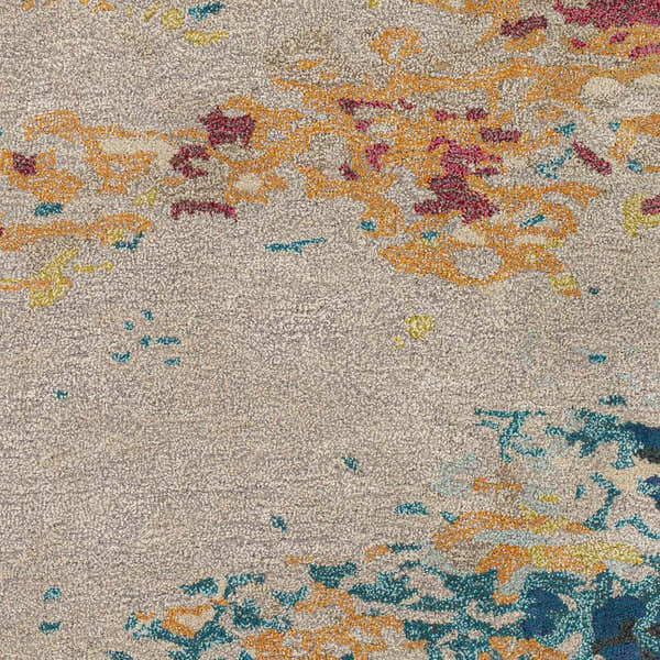 Sample Bualan Stone Pattern Wool Blend Rug - Clearance