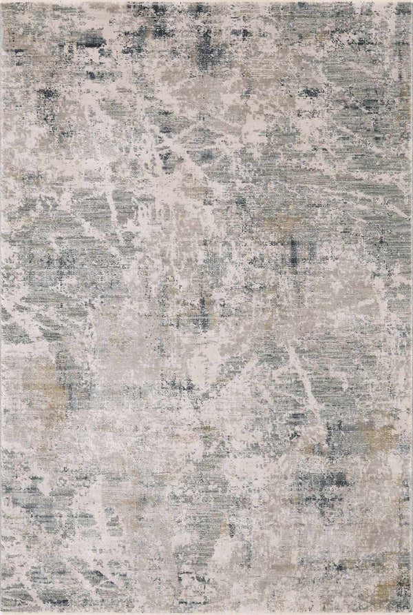 Close-up of the Burstwick Thick Luxe Boutique Rug, showcasing its abstract design in dusty sage, navy, and taupe hues. Design-Rectangle