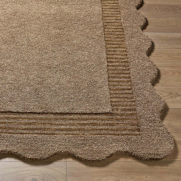 Sample Gurib Border Modern Hand Tufted Wool Area Rug