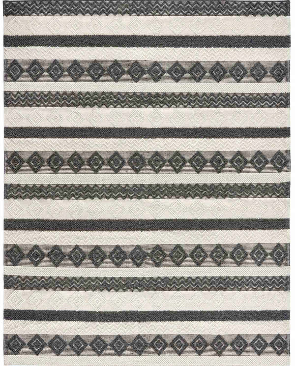 Sample Whittington Black&White Wool Rug - Clearance