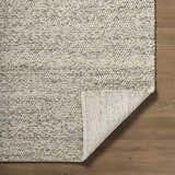 Made to Order Custom Size Clayne Beige & Charcoal Premium Wool Area Rug
