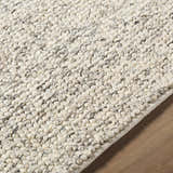 Made to Order Custom Size Clayne Beige & Charcoal Premium Wool Area Rug
