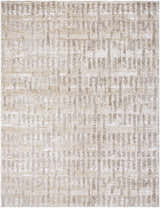 Close-up of the Chelle Beige Shag Area Rug, featuring a textured, geometric pattern in beige, light beige, and tan hues. Design-Rectangle-71010