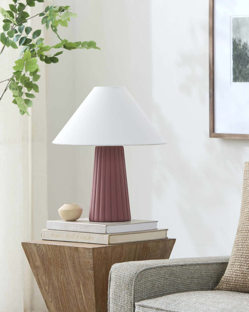 Alfonsine Peach Table Lamp