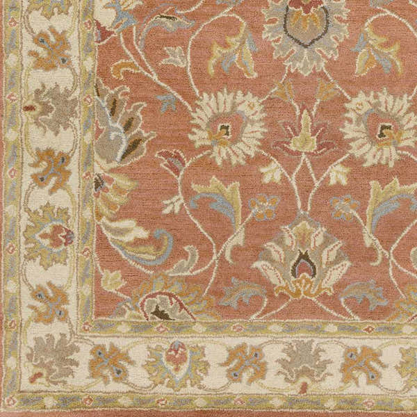 Sample Caesar Hand Tufted Burnt Orange 1124 Wool Carpet