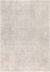 Close-up of the Kike Cream Abstract Area Rug. Beige, cream, light brown, and gray abstract pattern. Machine woven polyester rug. Design-Rectangle-6796