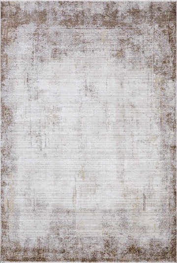 Close-up of Galey Alix x Livabliss Myrtle Avenue IV Area Rug. Abstract marble design in cream, dark brown, and gray tones. Design-Rectangle-57
